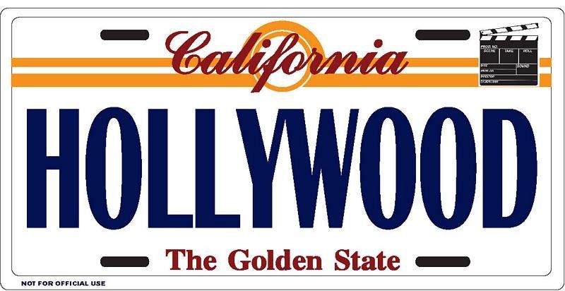 800x412 Hollywood Clapboard Icon License Plate