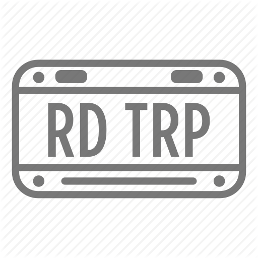 512x512 License, License Plate, Plate, Road Trip, Roadtrip, Vanity Icon