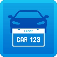 200x200 License Plate Icon