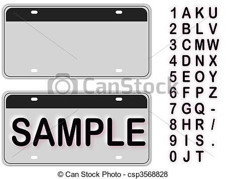 450x357 License Plate Icon