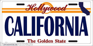 300x150 California With Map Icon License Plate