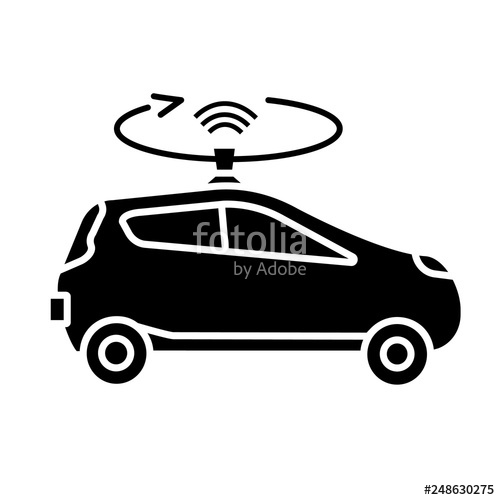 Autonomous Car With Lidar Glyph Icon Stock Image And Royalty Free 500x500 Autonomous Car With Lidar Glyph Icon Stock Image And Royalty Free