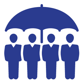 287x279 Group Life Insurance Icon Blue Sd Biz Pros