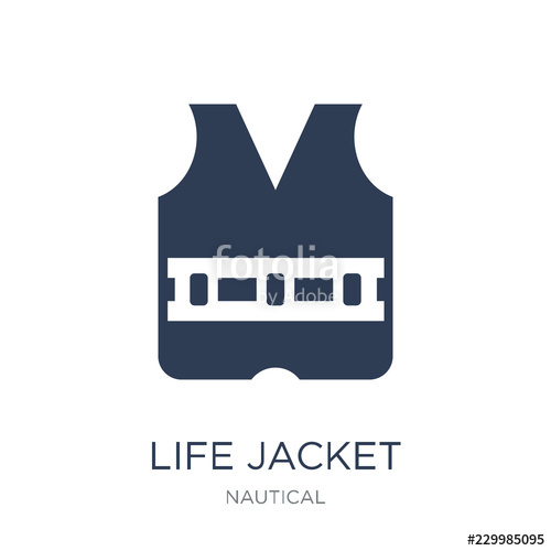 500x500 Life Jacket Icon Trendy Flat Vector Life Jacket Icon On White