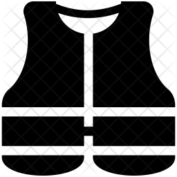 256x256 Life Vest Icon Of Glyph Style