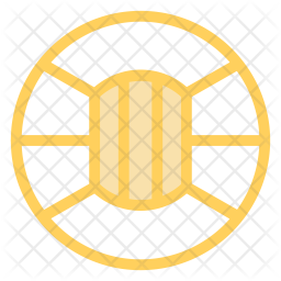 256x256 Life Preserver Icon Of Colored Outline Style