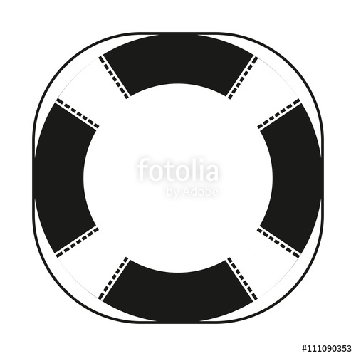 500x500 Life Ring Icon Life Buoy Preserver Icon Vector Illustration Iso