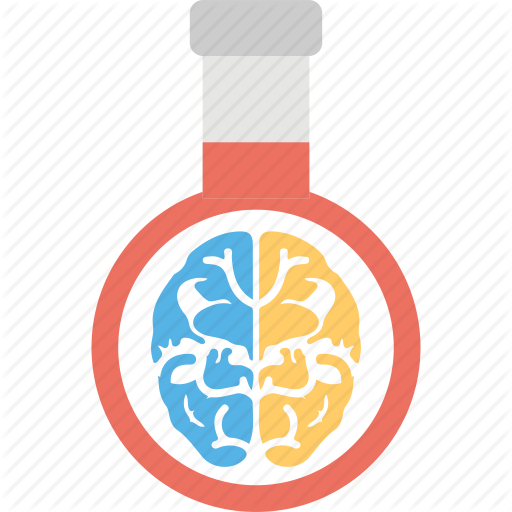 512x512 Brain Inside Flask, Life Science, Neurology, Neuroscience