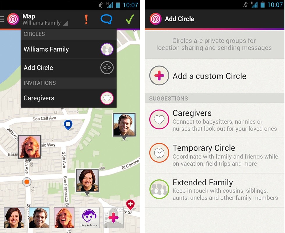 979x800 Introduces Circles To Create Groups For Family, Friends