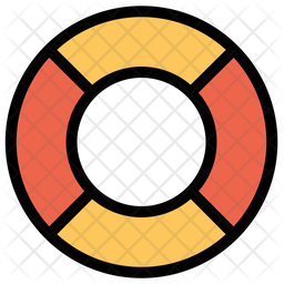 256x256 Lifeboat Icon Of Colored Outline Style