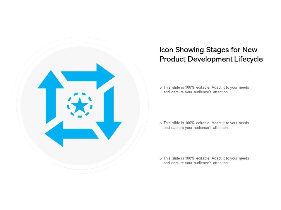 960x720 Icon Showing Stages For New Product Development Lifecycle