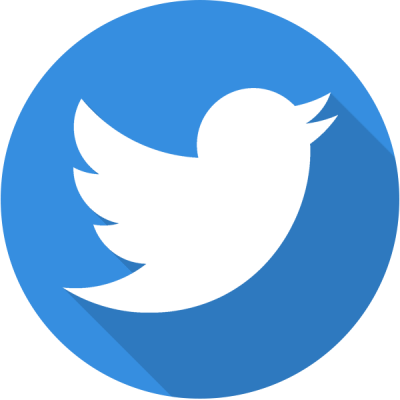 400x400 Twitter Flat Logo Shadow Icon