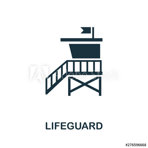 500x500 Lifeguard Vector Icon Symbol Creative Sign From Icons Collection