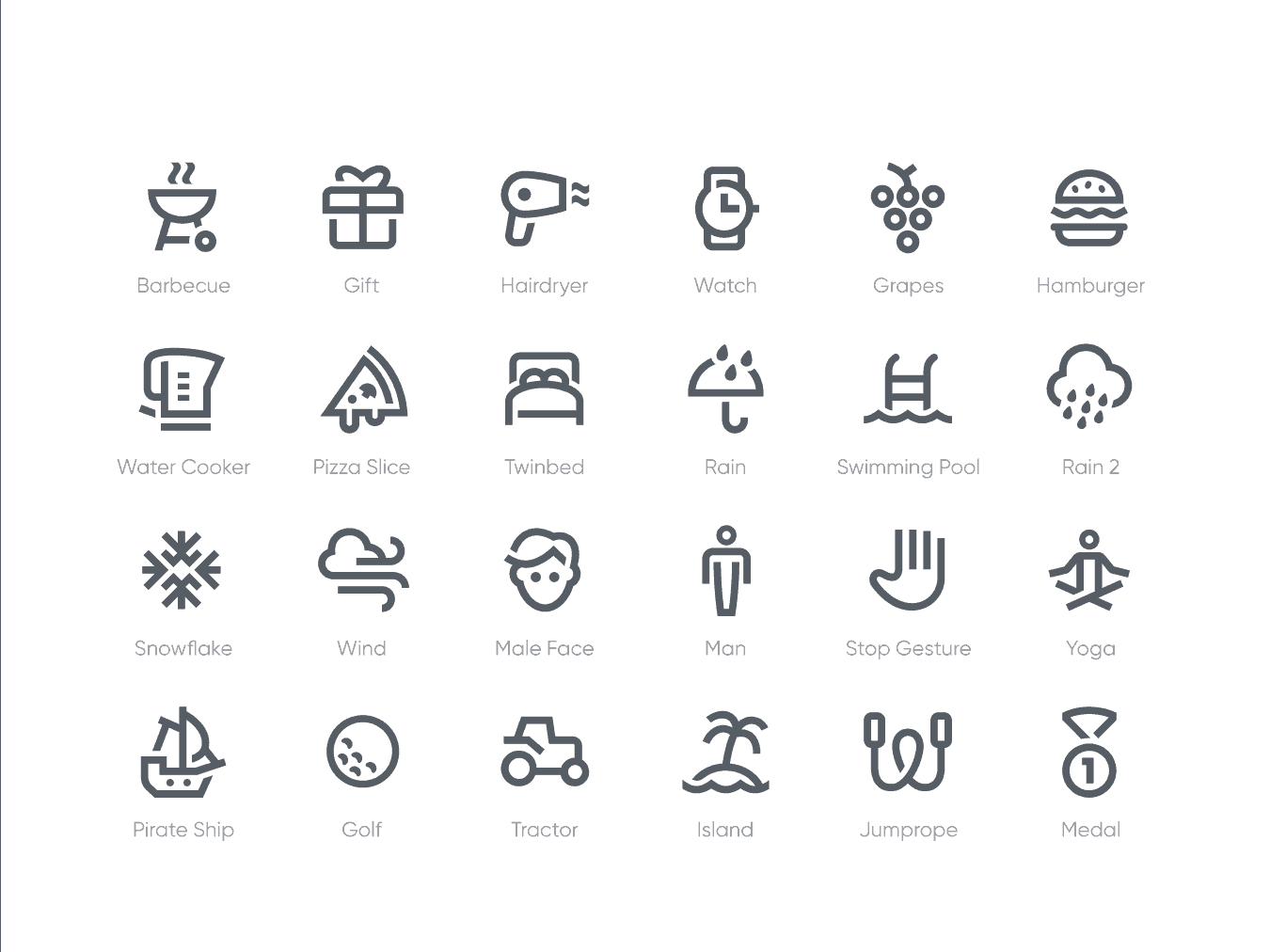 1350x1012 Gizmo People Lifestyle Icon Set