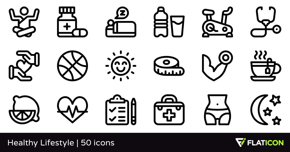 1200x630 Healthy Lifestyle Free Icons