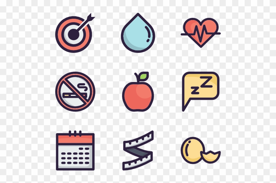 880x585 Healthy Vector Lifestyle Icon Picture Black And White