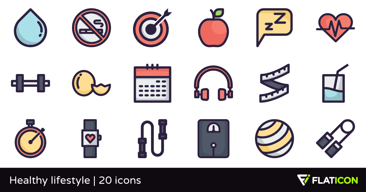 1200x630 Healthy Lifestyle Free Icons