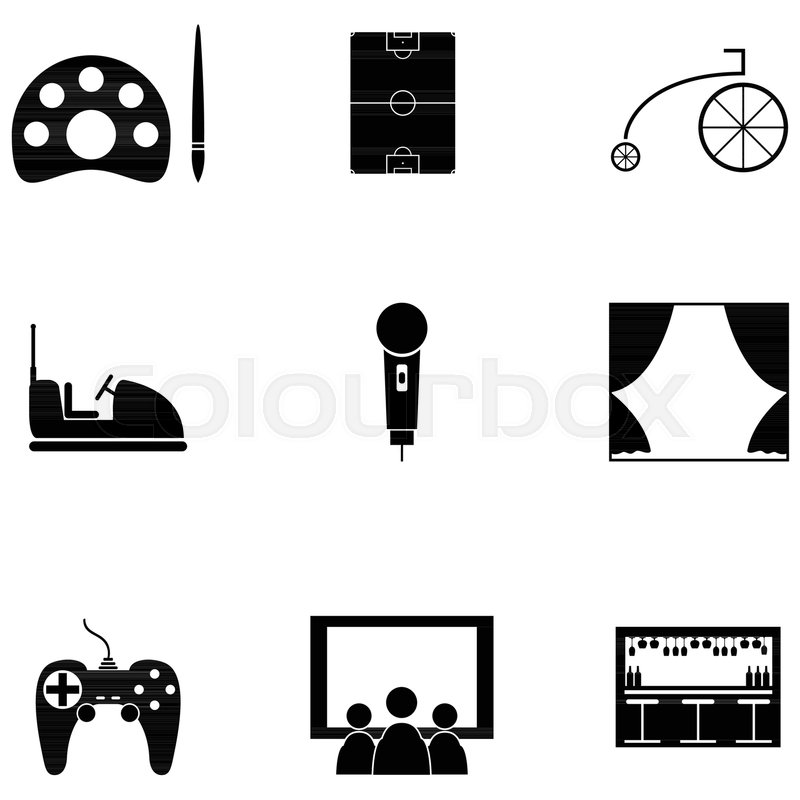 800x800 Lifestyle Icon Set Stock Vector Colourbox