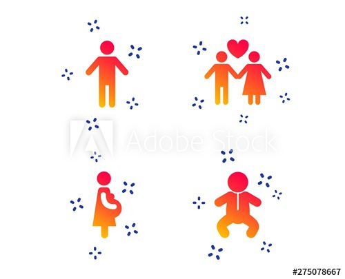 500x405 Family Lifetime Icons Couple Love, Pregnancy And Birth Of A Child