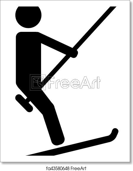 450x580 Free Art Print Of Ski Lift Icon Freeart