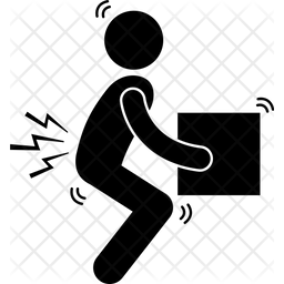 256x256 Heavy Box Lift Icon Of Glyph Style