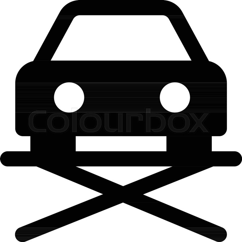 800x800 Hydraulic Car Lift Icon On Isolated Stock Vector Colourbox