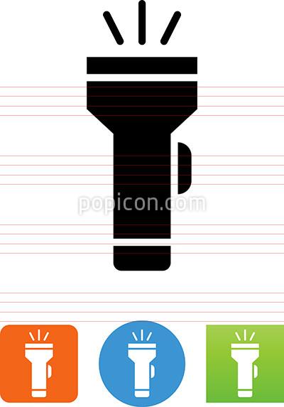400x573 Vector Flashlight Icon
