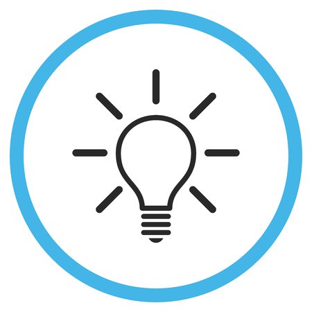 450x450 Light Bulb Vector Bicolor Icon Image Style Is A Flat Icon Symbol