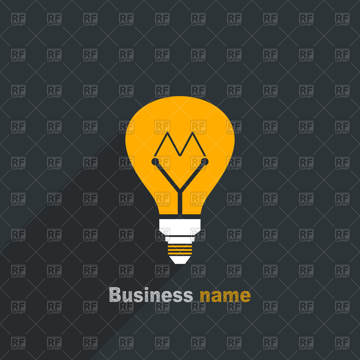 1200x1200 Bulb Flat Icon Vector Image Of Icons And Emblems