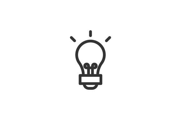 580x386 Light Bulb Icon Graphic