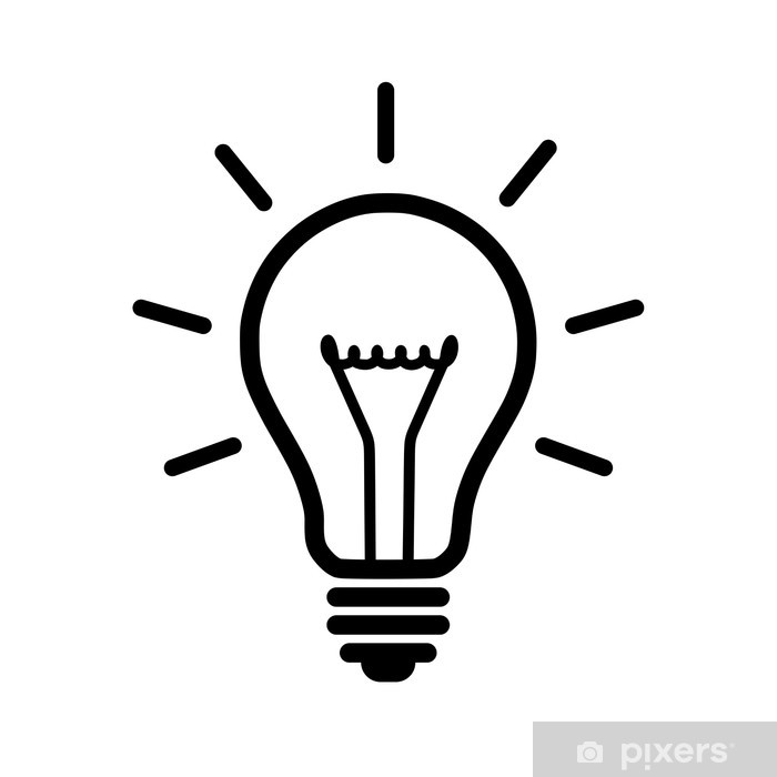 700x700 Light Bulb Icon Wall Mural We Live To Change