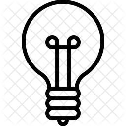 256x256 Lightbulb Icon Of Line Style