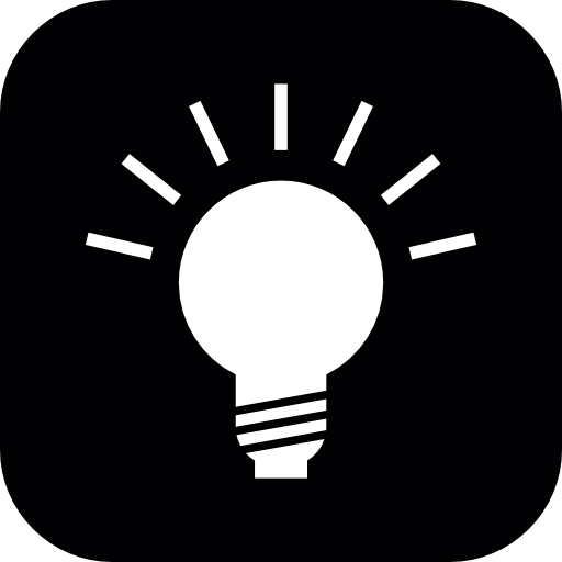 512x512 Light Bulb Inside A Rounded Square Icons Free Download