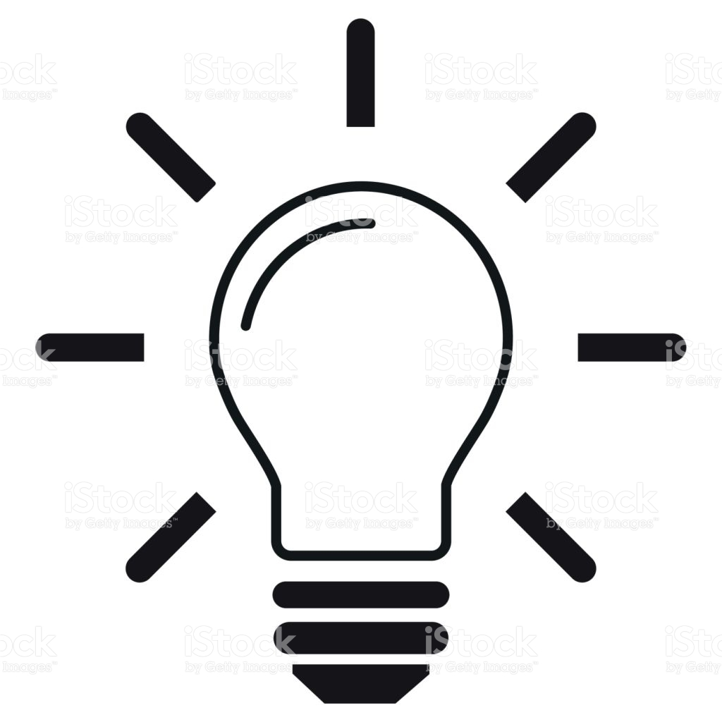1024x1024 White Lightbulb Icon