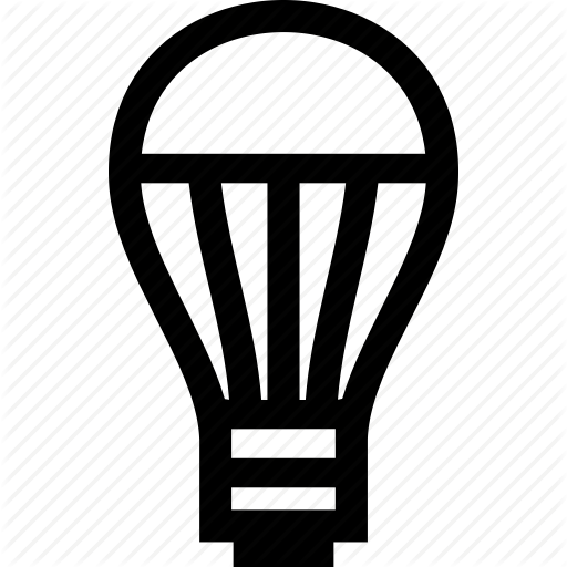 512x512 Bulb, Daylight, Led, Light, White Icon