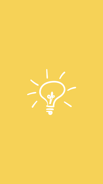 340x605 Yellow Lightbulb Instagram Highlight