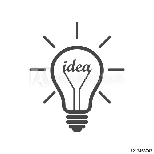 500x500 Light Bulb, Idea Icon