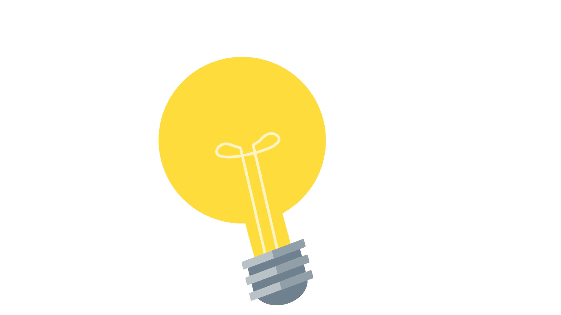 1920x1080 Animated Light Bulb Idea Icon Motion Background