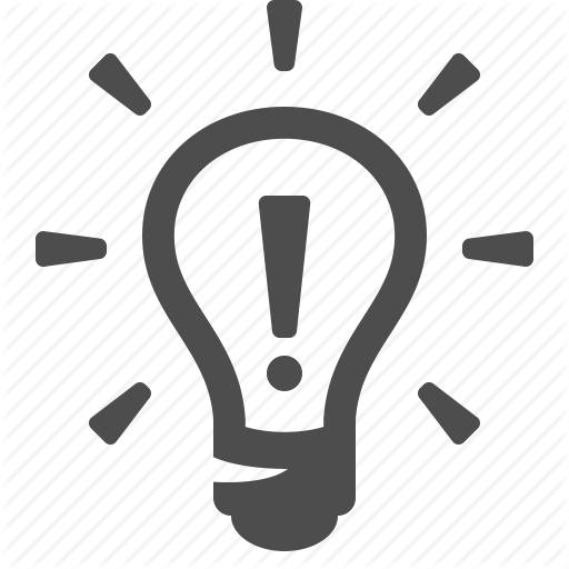 512x512 Bright, Exclamation Mark, Idea, Invention, Light Bulb, Lightbulb Icon