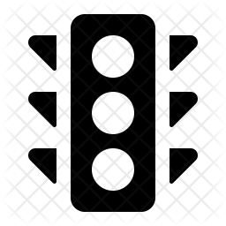 256x256 Traffic Light Icon Of Glyph Style