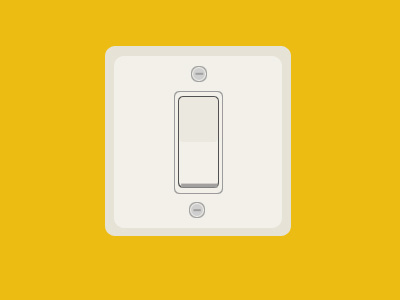 400x300 Flat Light Switch Icon