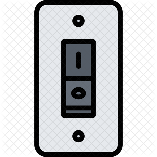 512x512 Light Switch Icon Of Colored Outline Style