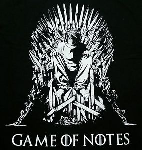 284x300 Game Of Notes Death Note Light Yagami Thrones Mash Men's Xxl