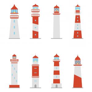 300x300 Lighthouse Icon Cartoon Illustration Of Lighthouse Vector Icon