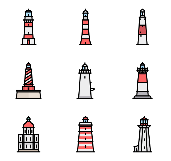 600x564 Lighthouse Icons