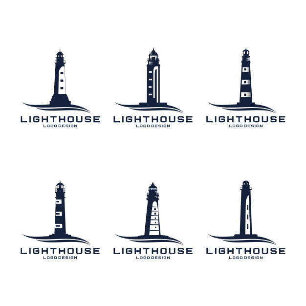 626x626 Lighthouse Icon Logo Set Vector Premium Download