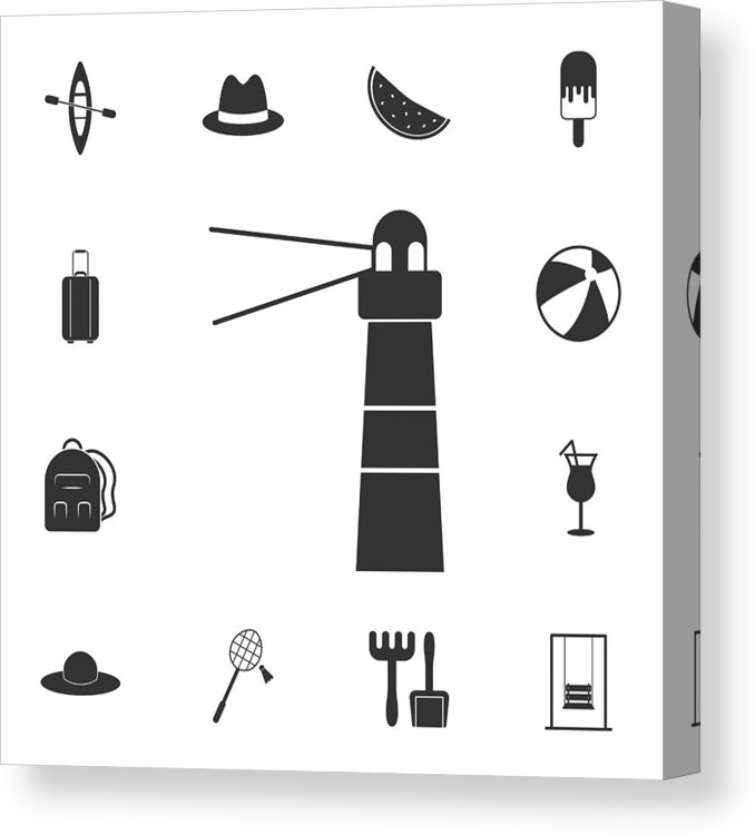 678x750 Lighthouse Icon Detailed Set Of Summer Illustrations Premium