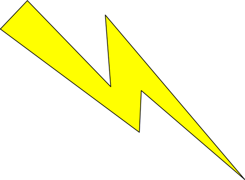 500x368 Vector Image Of Yellow Lighting Icon