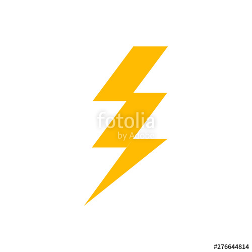 500x500 Lightning Bolt Icon Thunder Flash Power Electric Sign