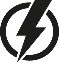 231x250 Power Icon Lightning Bolt Sticker